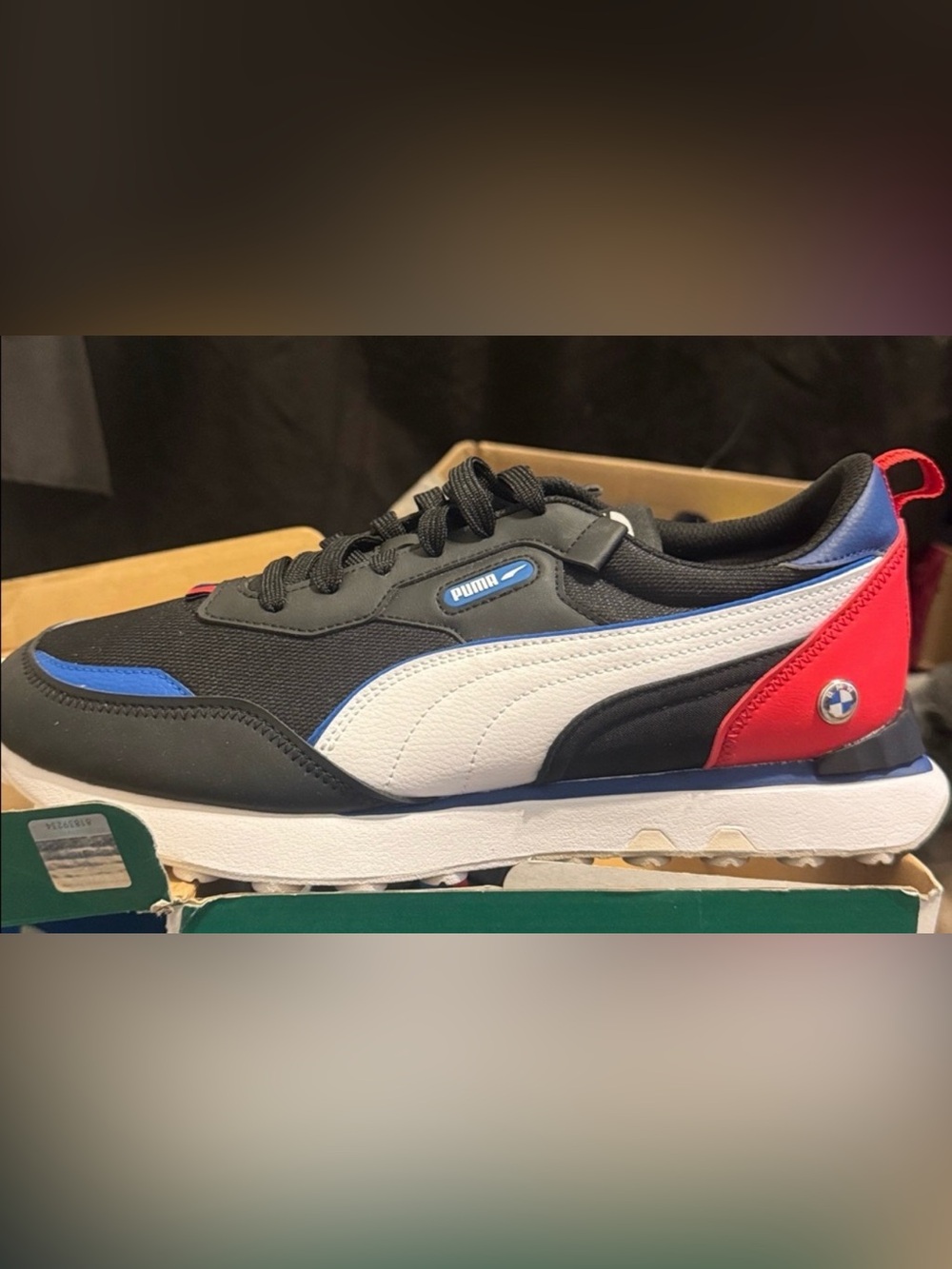 Puma BMW MMS Rider FV Black White Sneakers